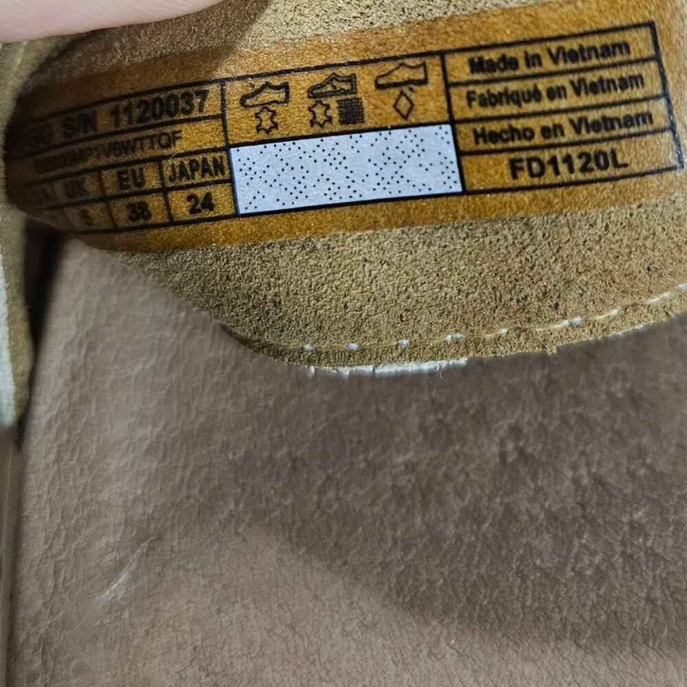 UGG "April" Leather Platform Espadrille Sandals - Ivory/White Boho Y2K Size 7 - Picture 2 of 10